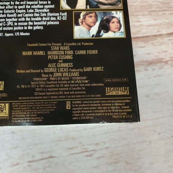 Star Wars Special Edition Empire Strikes Back VHS - Picture 9 of 10